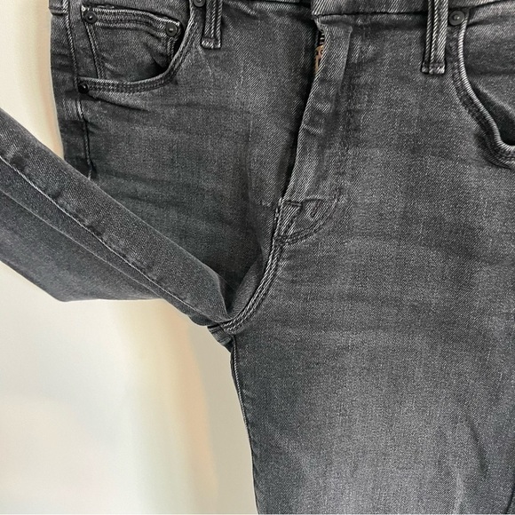 MOTHER x REVOLVE High Waisted Looker Ankle Fray in Night Hawk - Picture 8 of 14